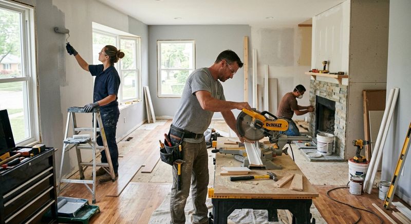 Rec Room Renovation in Denver County, CO