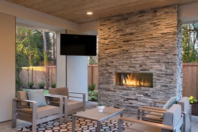 Refacing a Fireplace in Stone!